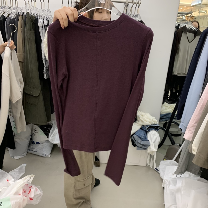 PADO韓國直郵女裝新款時尚熱賣人氣休閑推薦真品長袖T恤PADO長袖T恤圖色6