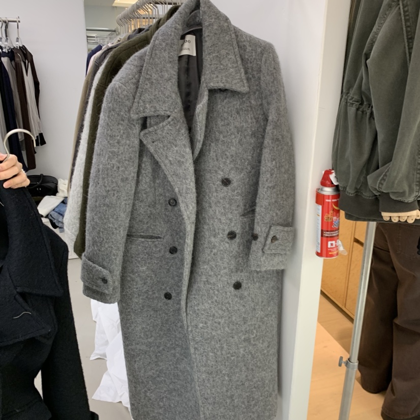 PADO東大門實拍女裝新品休閑真品時尚推薦人氣中長款大衣PADO中長款大衣圖色2