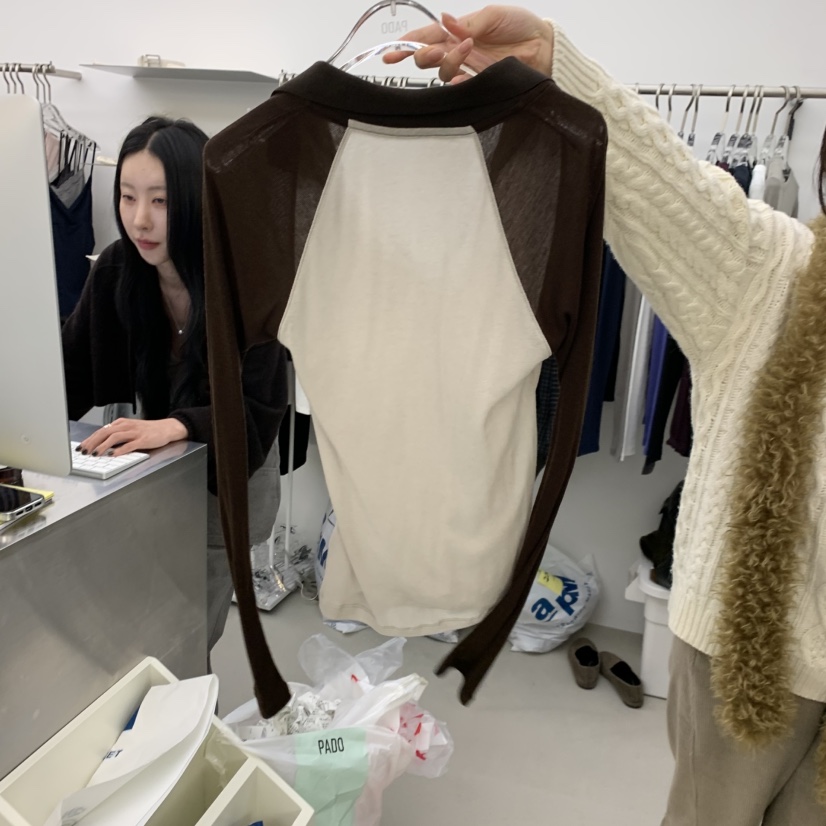 PADO東大門實拍女士新品時尚推薦休閑熱賣真品人氣長袖T恤PADO長袖T恤