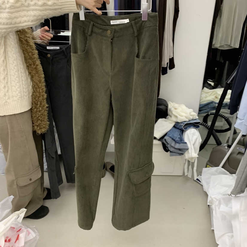 PADO東大門代購女裝新品真品熱賣推薦時尚休閑休閑褲口袋PADO休閑褲圖色1