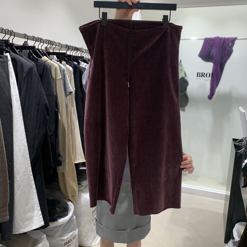 BROT韓國直郵女裝新品休閑熱賣推薦人氣時尚真品短褲闊腿褲BROT短褲圖色4酒紅