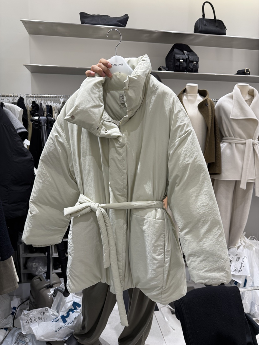 WOOD SAGE韓國代購女士新品時尚長款羽絨服羽絨服腰帶鴨絨WOOD SAGE長款羽絨服圖色2
