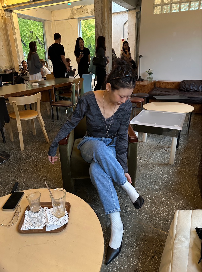 PLATFORM-L東大門代購女裝新品時尚休閑人氣長袖T恤迷彩PLATFORM-L長袖T恤