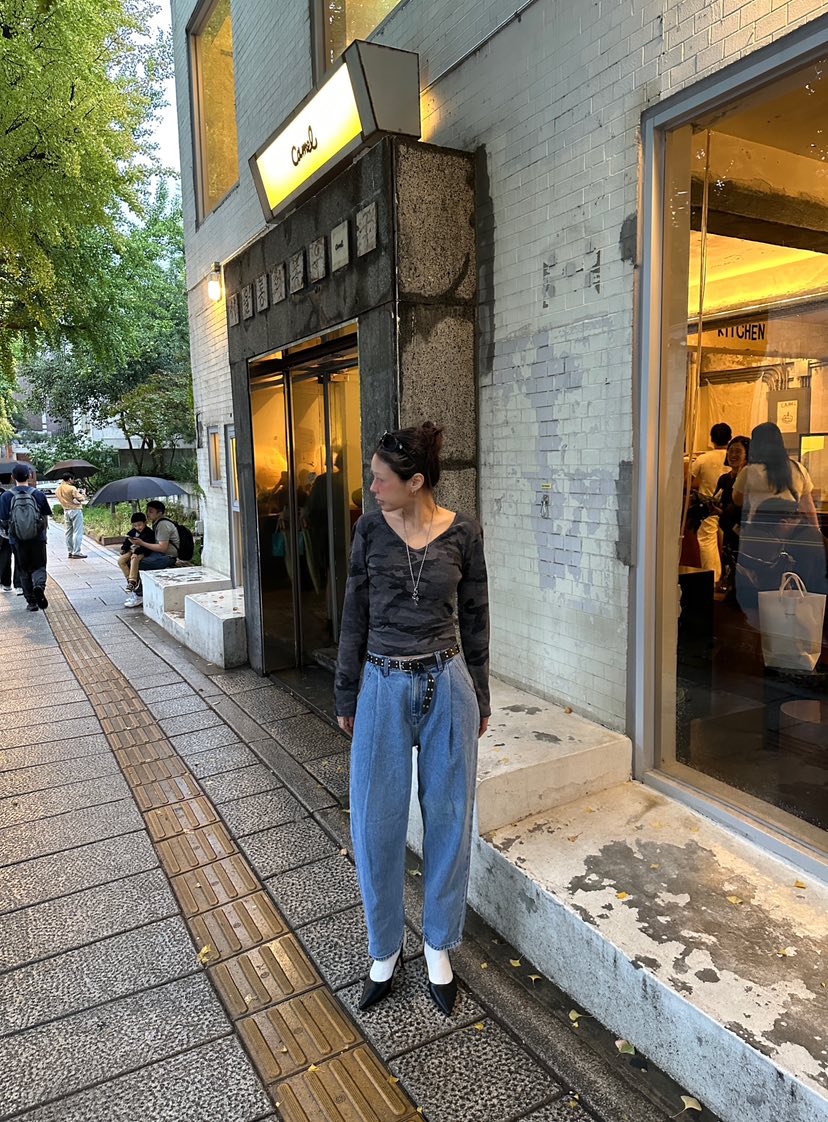 PLATFORM-L東大門代購女裝新品時尚休閑人氣長袖T恤迷彩PLATFORM-L長袖T恤