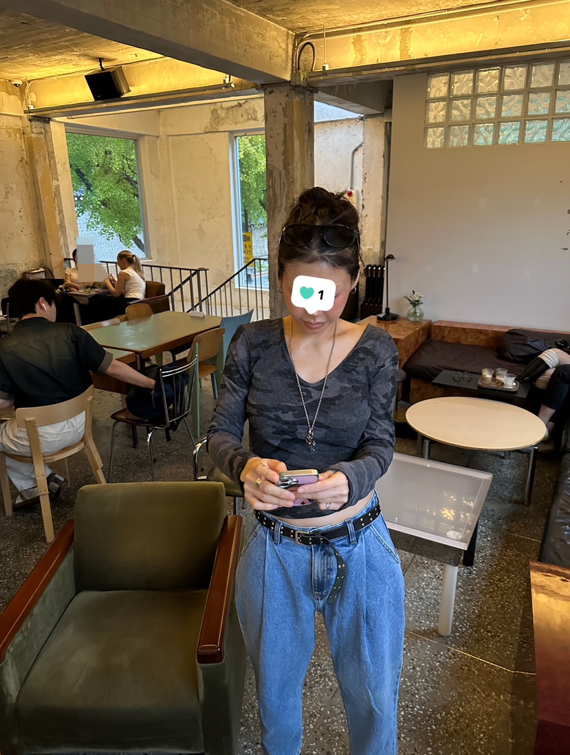 PLATFORM-L東大門代購女裝新品時尚休閑人氣長袖T恤迷彩PLATFORM-L長袖T恤