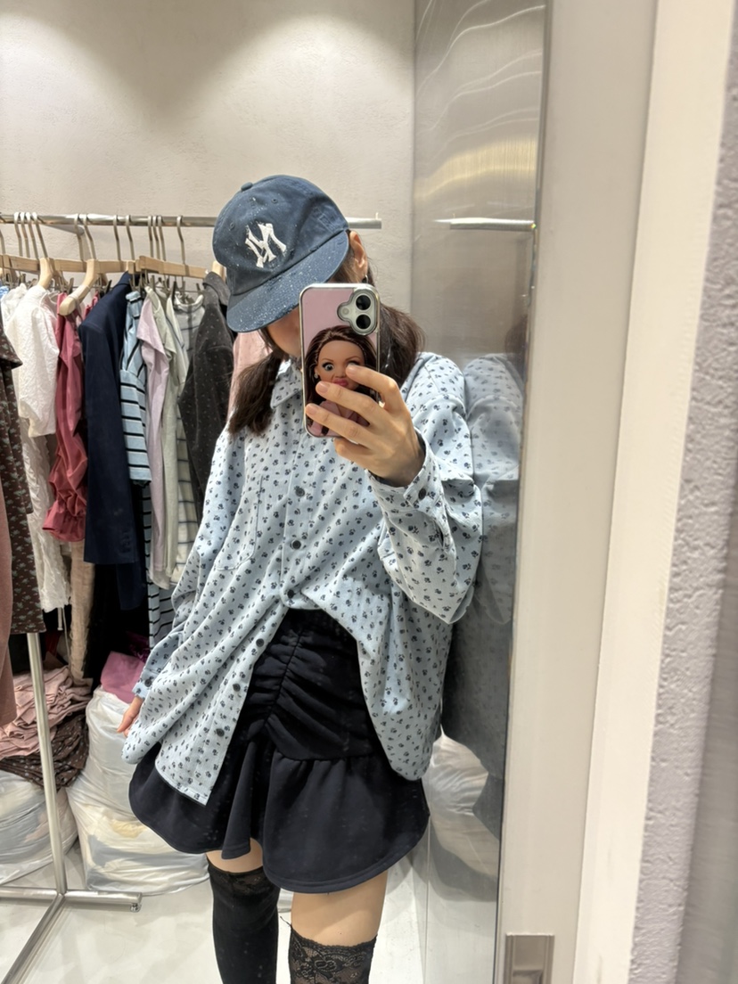 PLATFORM-L韓國直郵女裝新款人氣真品推薦襯衫蕾絲衫燈芯絨PLATFORM-L襯衫/蕾絲衫