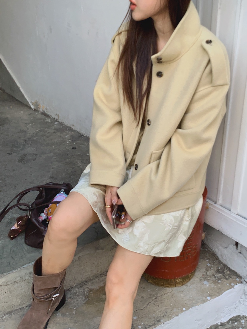 LA CREME韓國直郵女士新品熱賣時尚人氣推薦真品休閑夾克LA CREME夾克