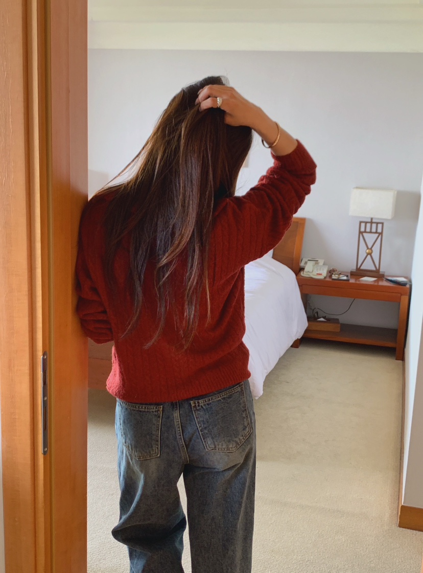LA CREME東大門實拍女士新品真品時尚熱賣休閑針織衫拉鏈LA CREME針織衫