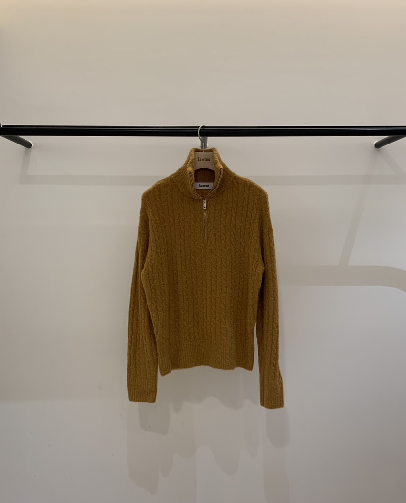 LA CREME東大門實拍女士新品真品時尚熱賣休閑針織衫拉鏈LA CREME針織衫圖色1