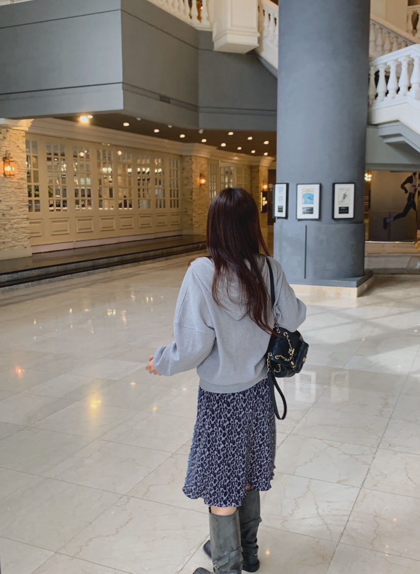 LA CREME東大門直郵女裝新品真品休閑衛衣拉鏈連帽衫華夫格LA CREME衛衣