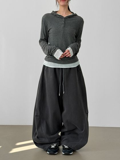 HESTORY韓國直郵女裝新品時尚推薦熱賣人氣休閑褲男女同款HESTORY休閑褲
