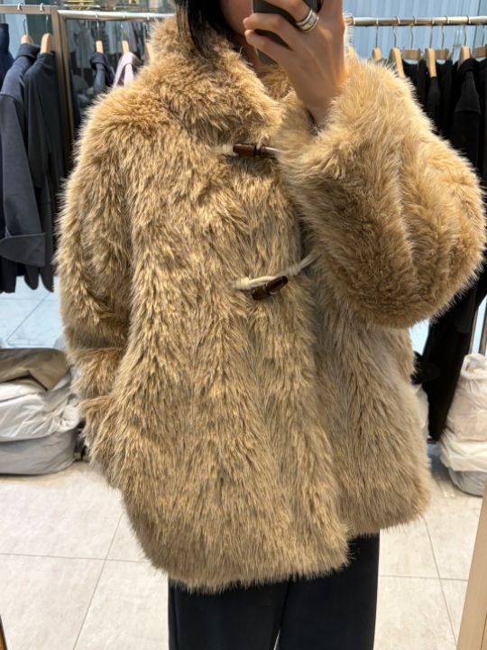 베슬東大門代購女裝新品人氣熱賣真品休閑短款大衣連帽衫VESL短款大衣