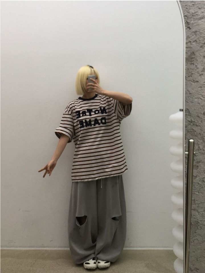 HESTORY韓國代購女士新款時尚推薦熱賣休閑褲男女同款復古HESTORY休閑褲