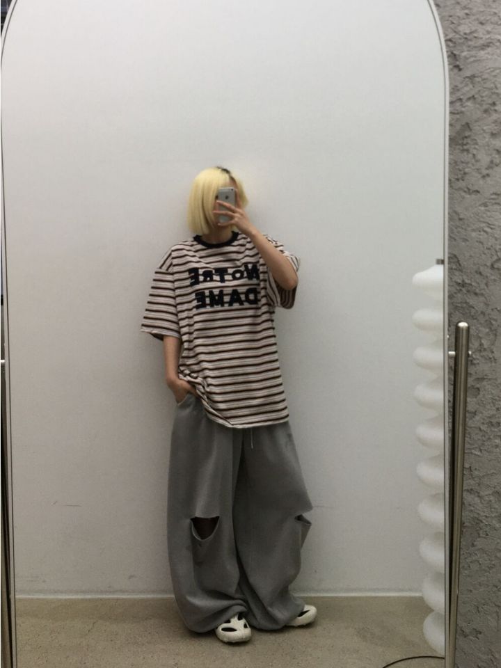 HESTORY韓國代購女士新款時尚推薦熱賣休閑褲男女同款復古HESTORY休閑褲