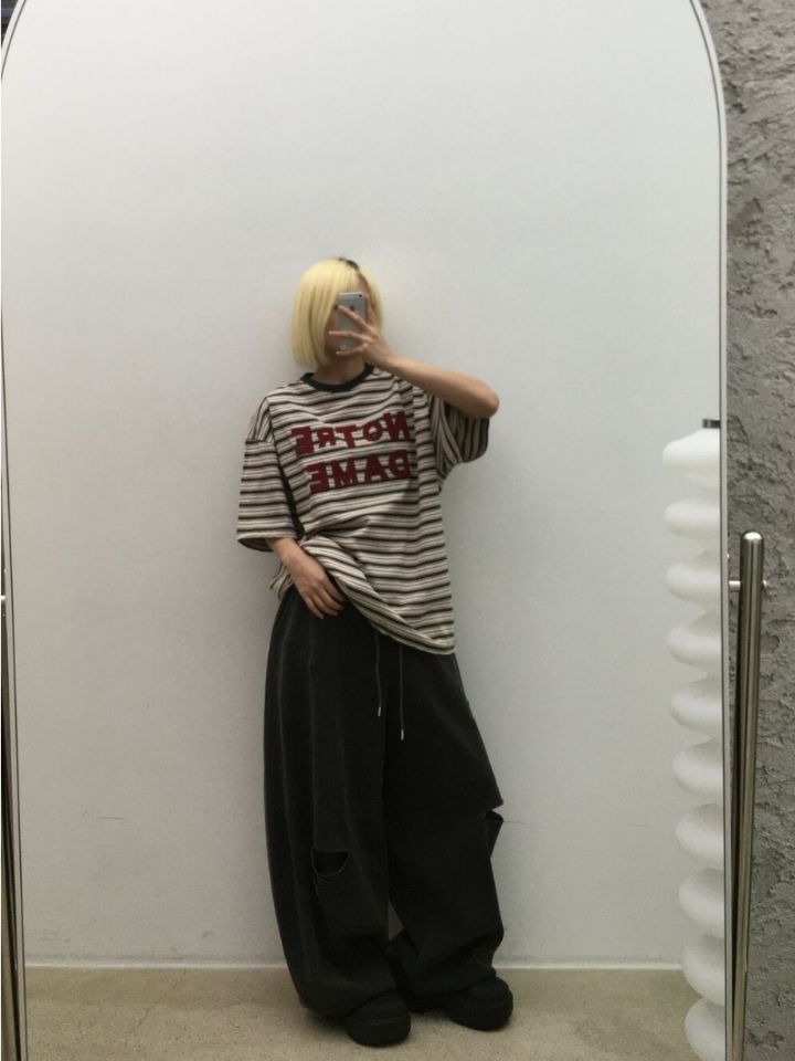 HESTORY韓國代購女士新款時尚推薦熱賣休閑褲男女同款復古HESTORY休閑褲