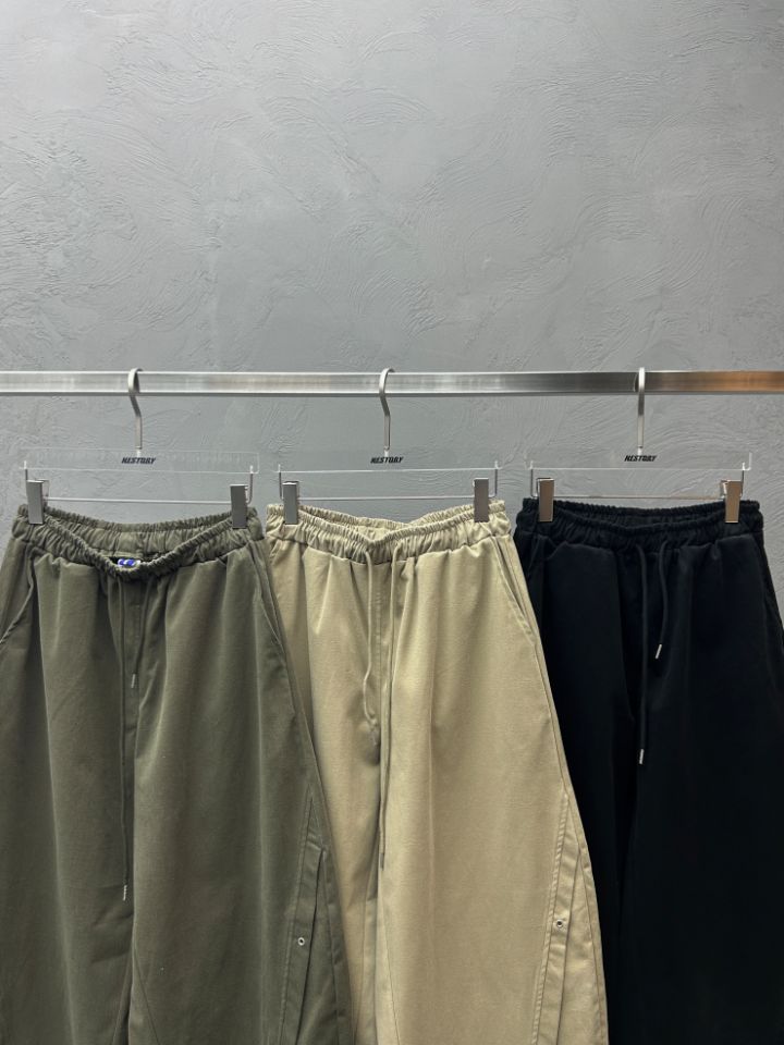 HESTORY東大門實拍女士新款熱賣時尚休閑休閑褲男女同款鏤空HESTORY休閑褲