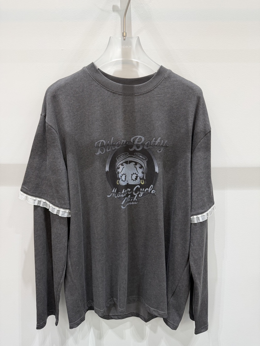 LOOKK/MIMME韓國直郵女士新品人氣推薦真品時尚熱賣長袖T恤LOOKK/MIMME長袖T恤圖色2