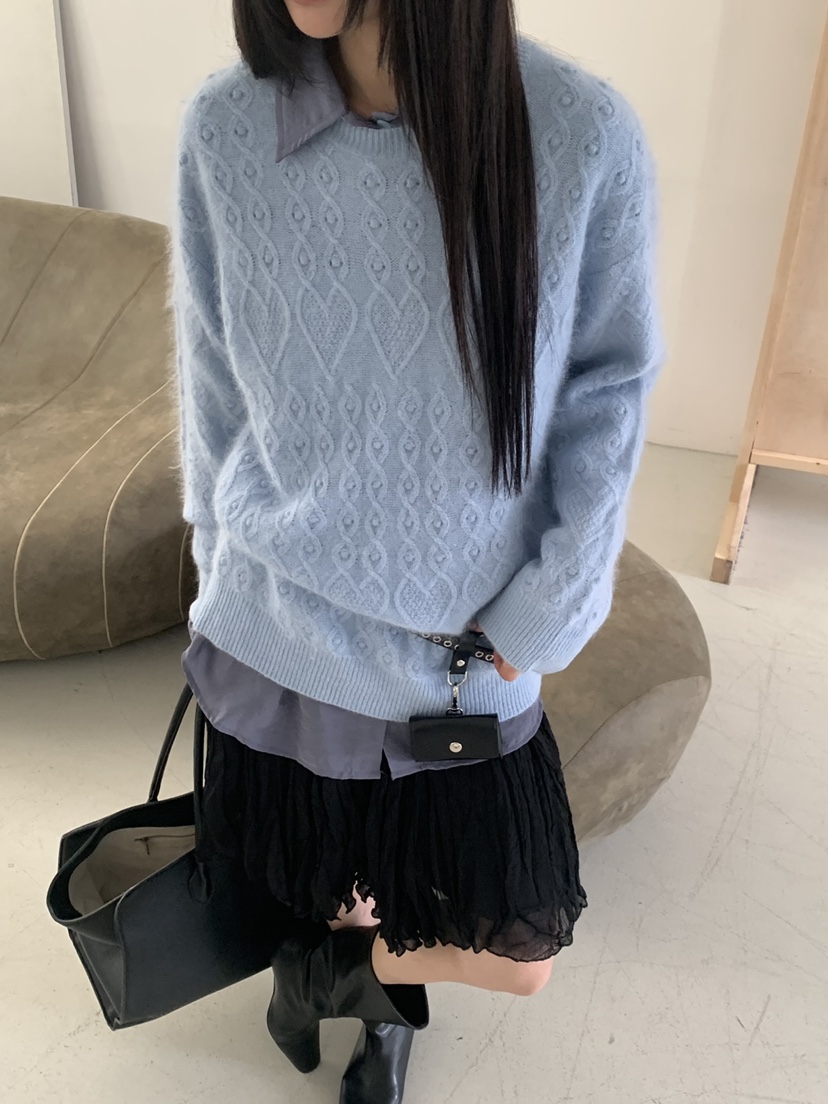 RIVER RAIN東大門直郵女士新款人氣休閑推薦毛衣羊毛針織RIVER RAIN毛衣