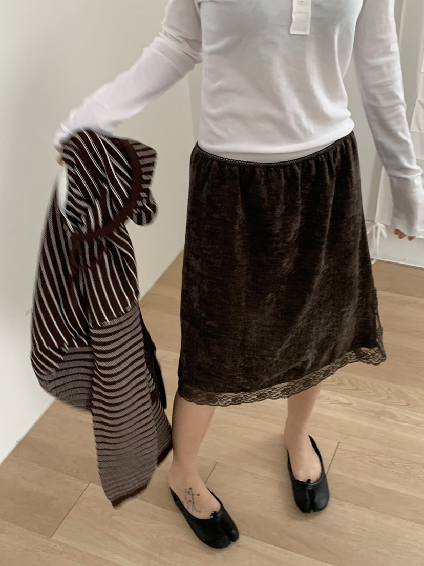 RIVER RAIN韓國直郵女士新品真品推薦人氣休閑半身裙中短裙RIVER RAIN半身裙/中短裙
