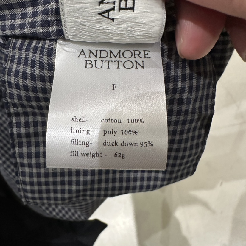 ANDMORE BUTTON東大門實拍女裝新品時尚推薦馬甲加厚格子ANDMORE BUTTON馬甲