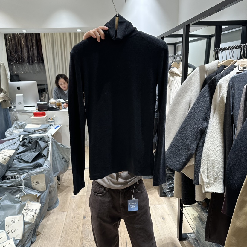 BRUNI/RICOTTA韓國直郵女士新品休閑熱賣人氣推薦長袖T恤BRUNI/RICOTTA長袖T恤圖色2黑色