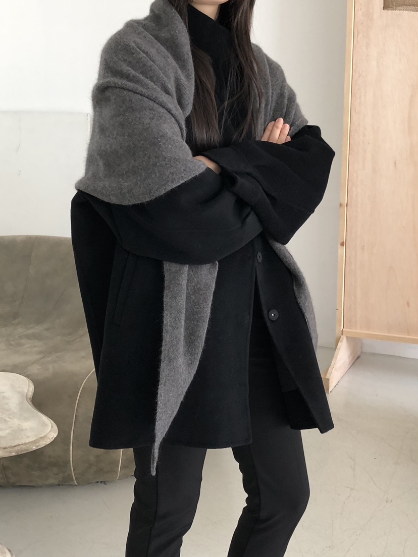 LONG PEAK韓國代購女裝新品時尚真品人氣熱賣圍巾披肩圍巾LONG PEAK圍巾/披肩