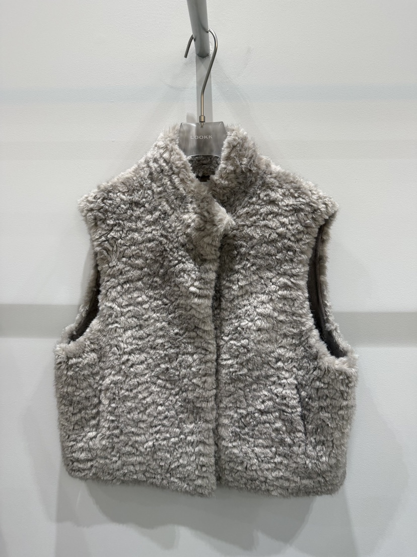 LOOKK/MIMME東大門代購女士新品時尚休閑人氣熱賣馬甲皮草LOOKK/MIMME馬甲圖色2