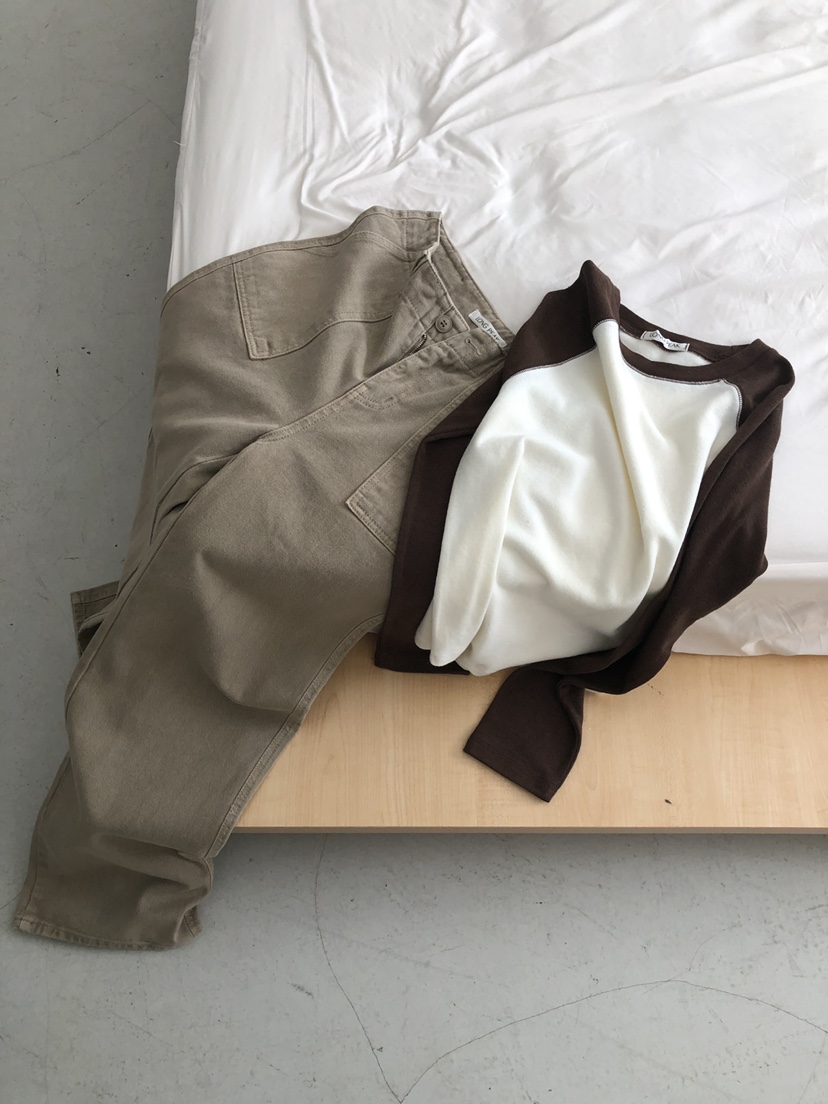 LONG PEAK韓國代購女士新品真品推薦人氣休閑休閑褲染色LONG PEAK休閑褲