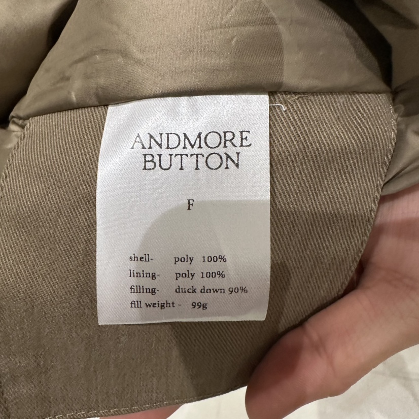 ANDMORE BUTTON東大門直郵女士新品推薦時尚夾克撞色絎縫ANDMORE BUTTON夾克