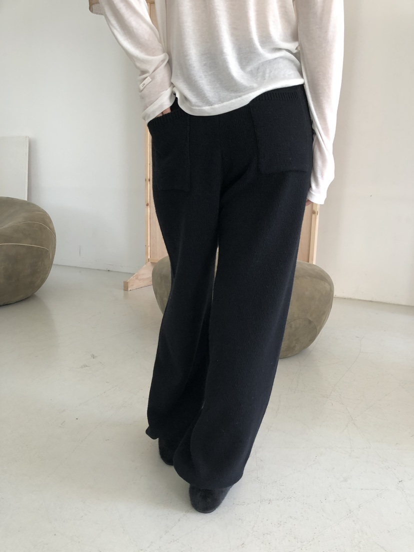 LONG PEAK韓國直郵女士新品熱賣人氣時尚休閑褲羊毛針織LONG PEAK休閑褲