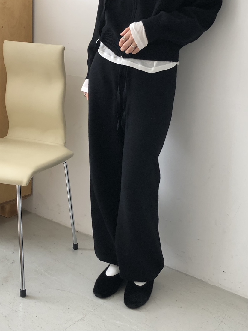 LONG PEAK韓國直郵女士新品熱賣人氣時尚休閑褲羊毛針織LONG PEAK休閑褲