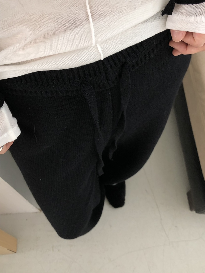 LONG PEAK韓國直郵女士新品熱賣人氣時尚休閑褲羊毛針織LONG PEAK休閑褲
