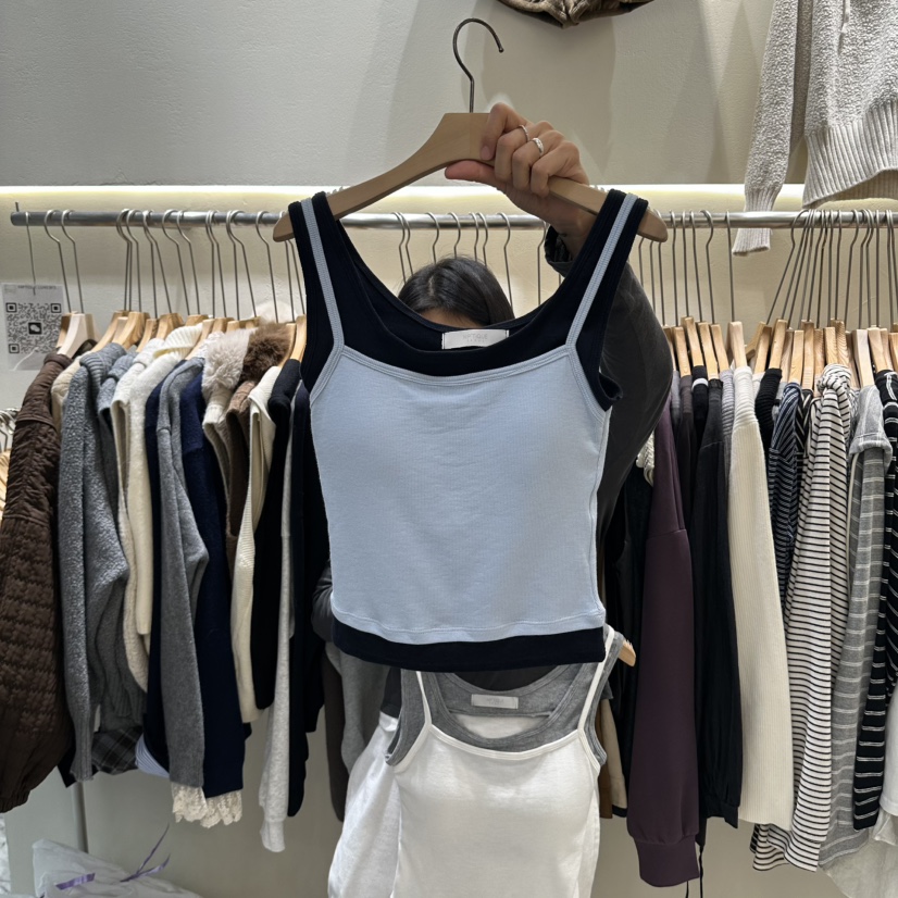 HIP.TIQUE東大門代購女裝新品真品熱賣吊帶背心雙層無袖HIP.TIQUE吊帶/背心圖色2