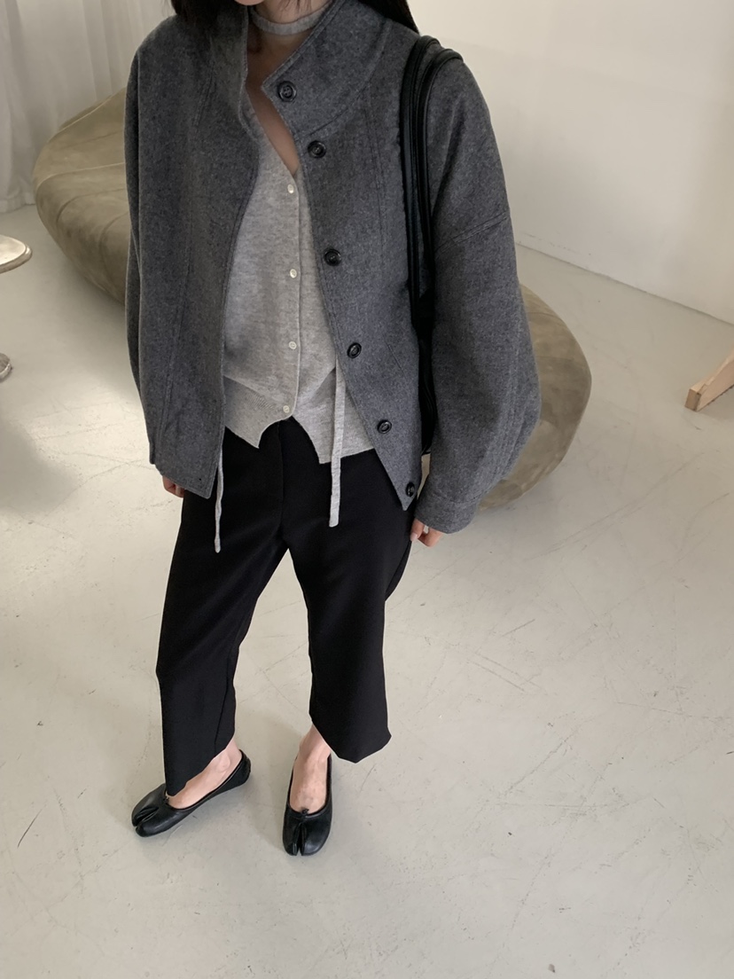 RIVER RAIN東大門直郵女裝新品真品推薦短款大衣羊絨高領RIVER RAIN短款大衣
