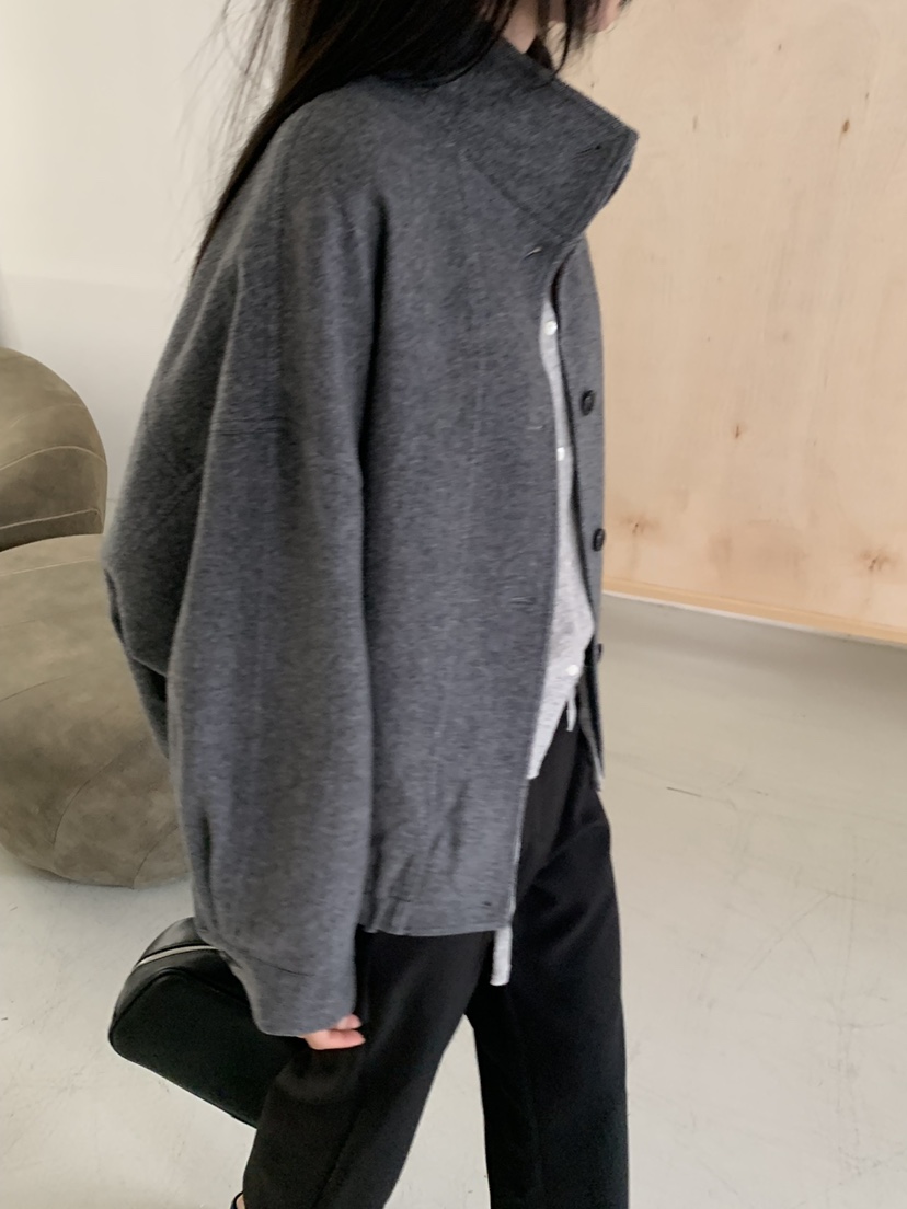 RIVER RAIN東大門直郵女裝新品真品推薦短款大衣羊絨高領RIVER RAIN短款大衣
