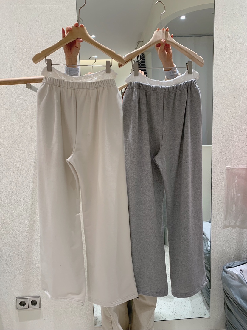 MARKE-P東大門直郵女裝新品推薦時尚人氣休閑褲蕾絲層疊MARKE-P休閑褲