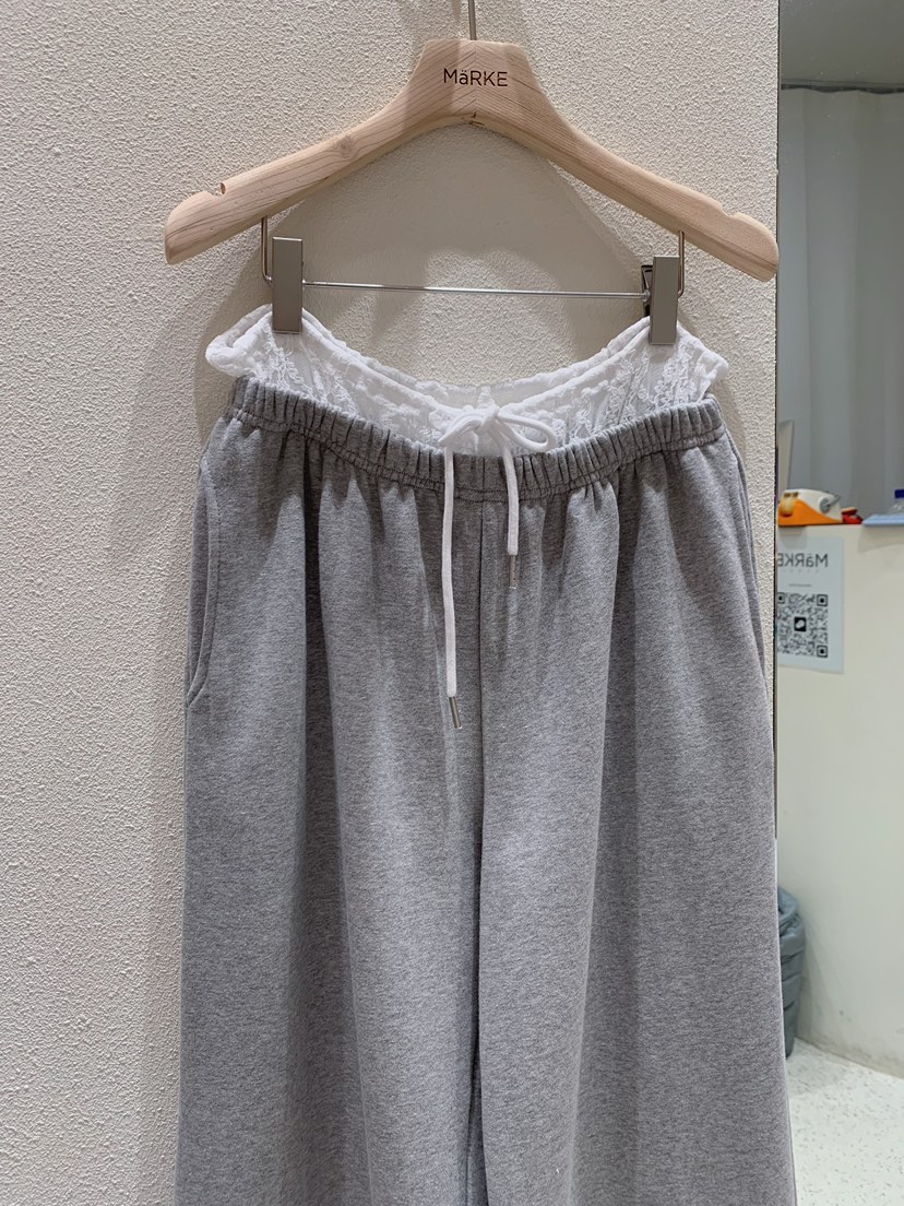 MARKE-P東大門直郵女裝新品推薦時尚人氣休閑褲蕾絲層疊MARKE-P休閑褲