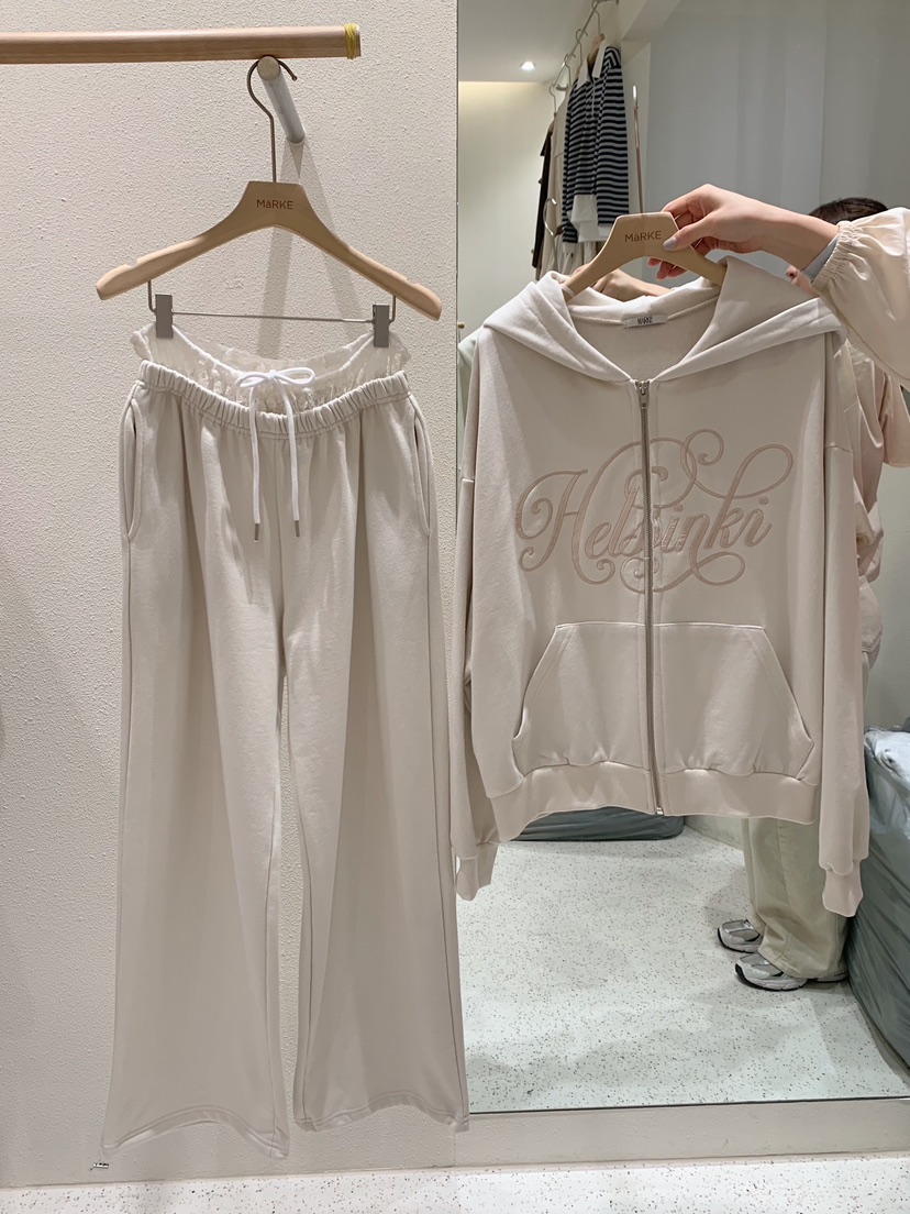 MARKE-P東大門直郵女裝新品推薦時尚人氣休閑褲蕾絲層疊MARKE-P休閑褲