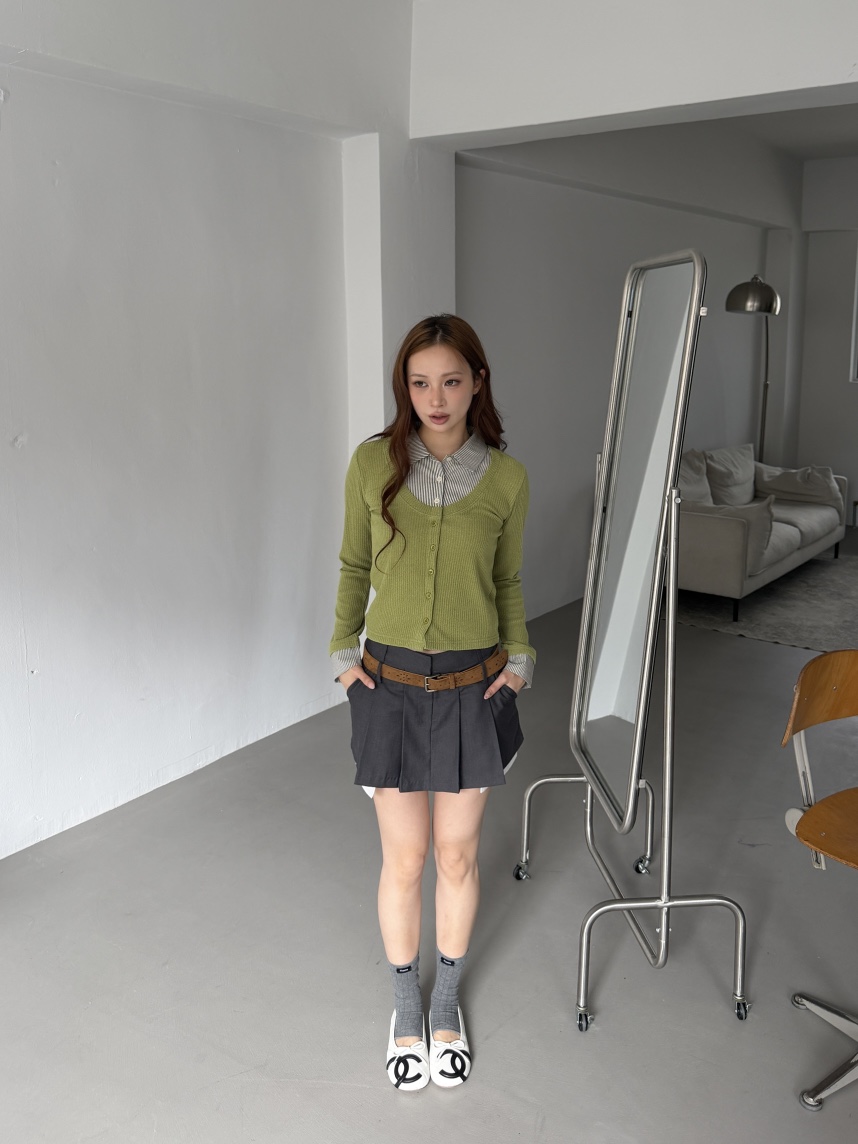 MARKE-P東大門直郵女士新款休閑時尚熱賣真品開衫撞色開衫MARKE-P開衫
