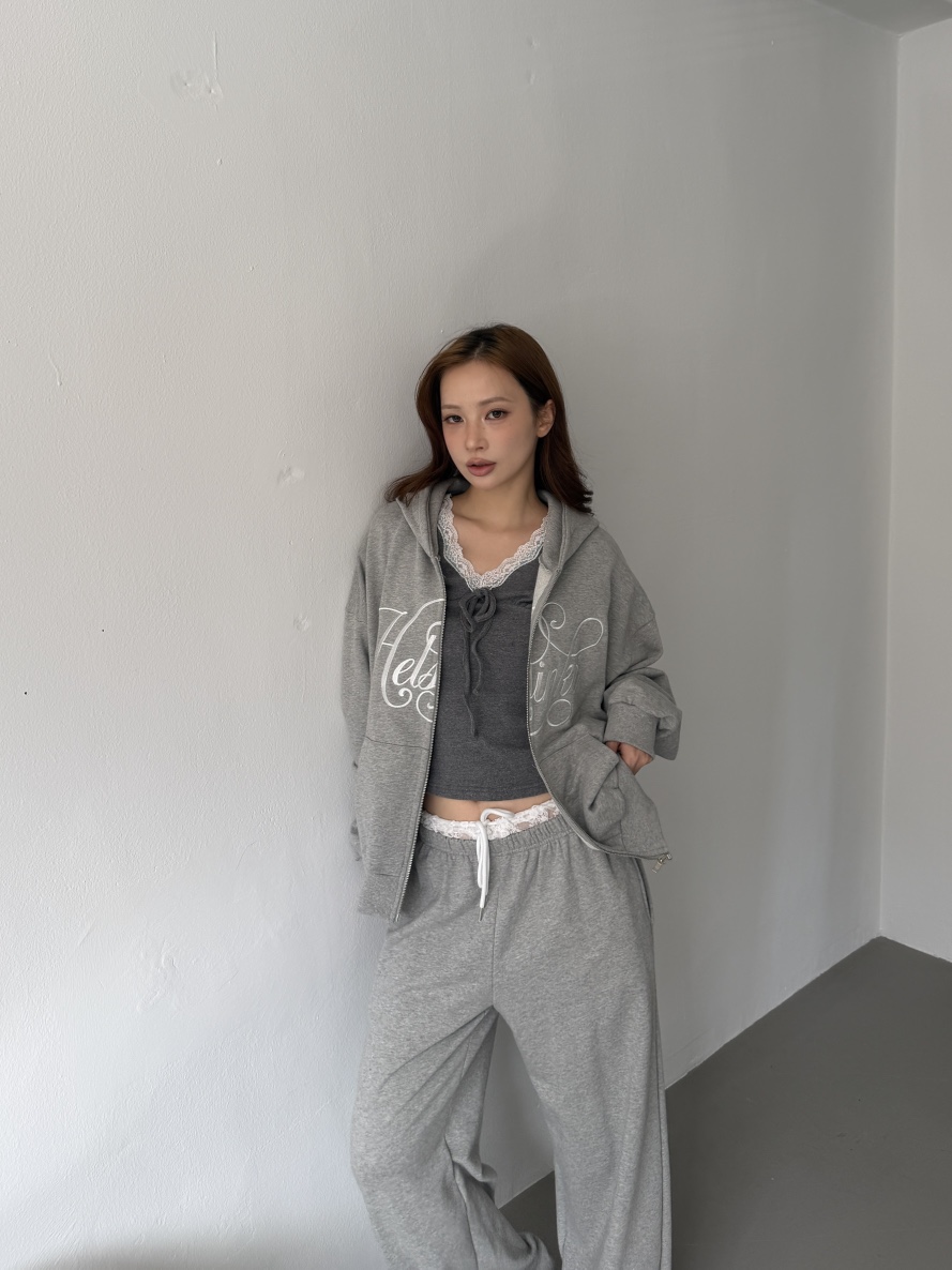 MARKE-P韓國直郵女士新款真品休閑人氣衛衣拉鏈連帽衫字母MARKE-P衛衣