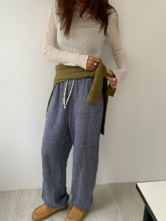 KOMOREBI韓國直郵女士新款時尚休閑真品熱賣推薦休閑褲寬松KOMOREBI休閑褲