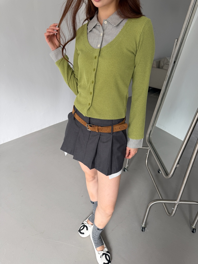 MARKE-P東大門代購女士新款推薦人氣休閑裙褲不含腰帶口袋MARKE-P裙褲圖色2