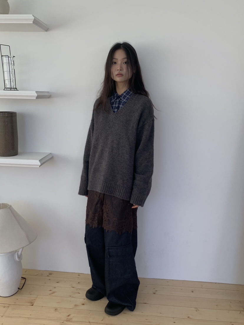 CAMEL-P東大門直郵女裝新品真品襯衫蕾絲衫格子蕾絲Came_l 家襯衫/蕾絲衫