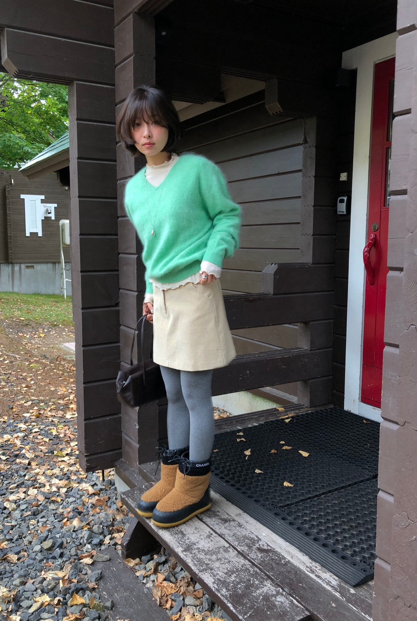 ERUME韓國代購女裝新款時尚真品推薦熱賣人氣休閑短裙燈芯絨ERUME短裙