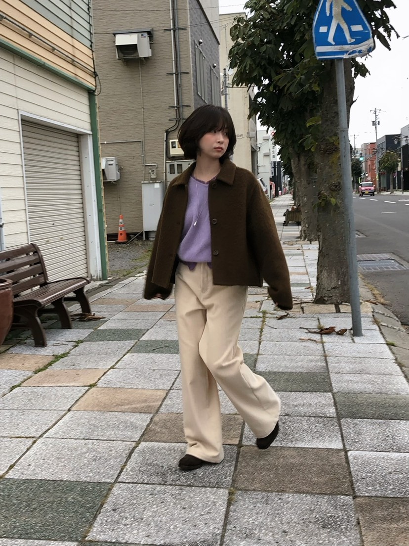 ERUME韓國直郵女士新款時尚休閑人氣推薦短款大衣手工制品ERUME短款大衣