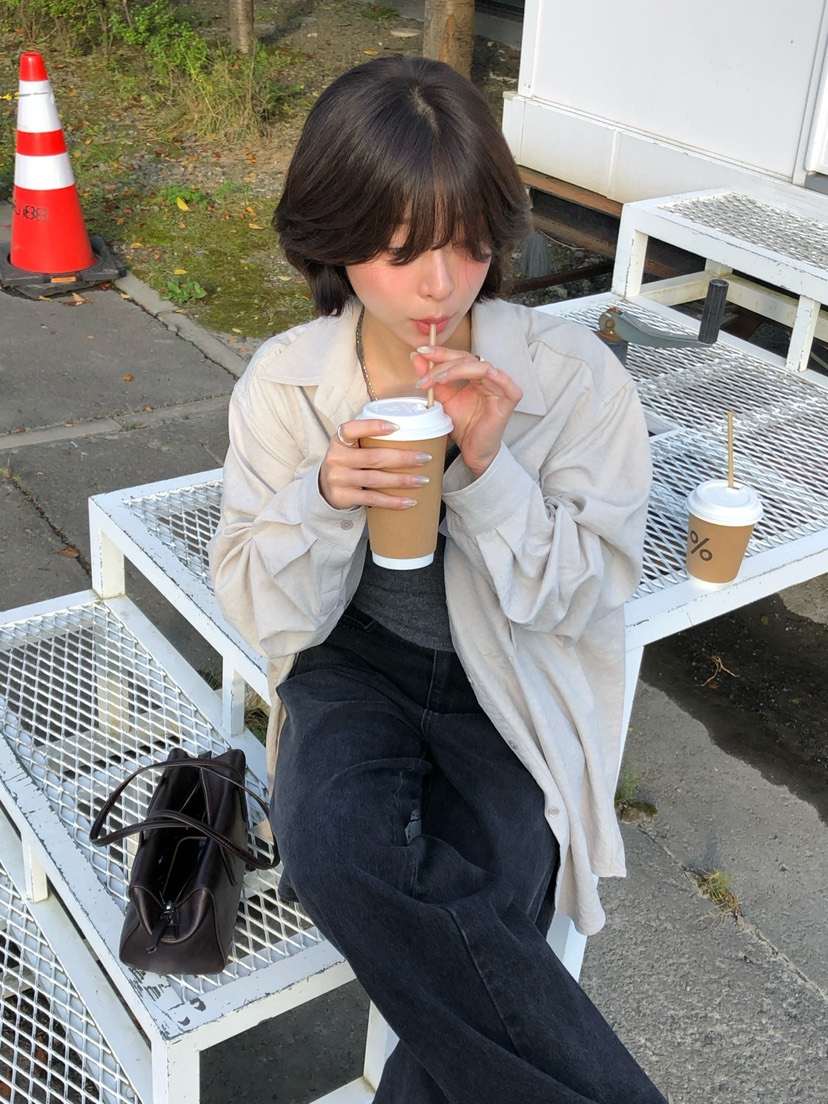 ERUME東大門實拍女裝新品熱賣時尚人氣休閑襯衫蕾絲衫口袋ERUME襯衫/蕾絲衫