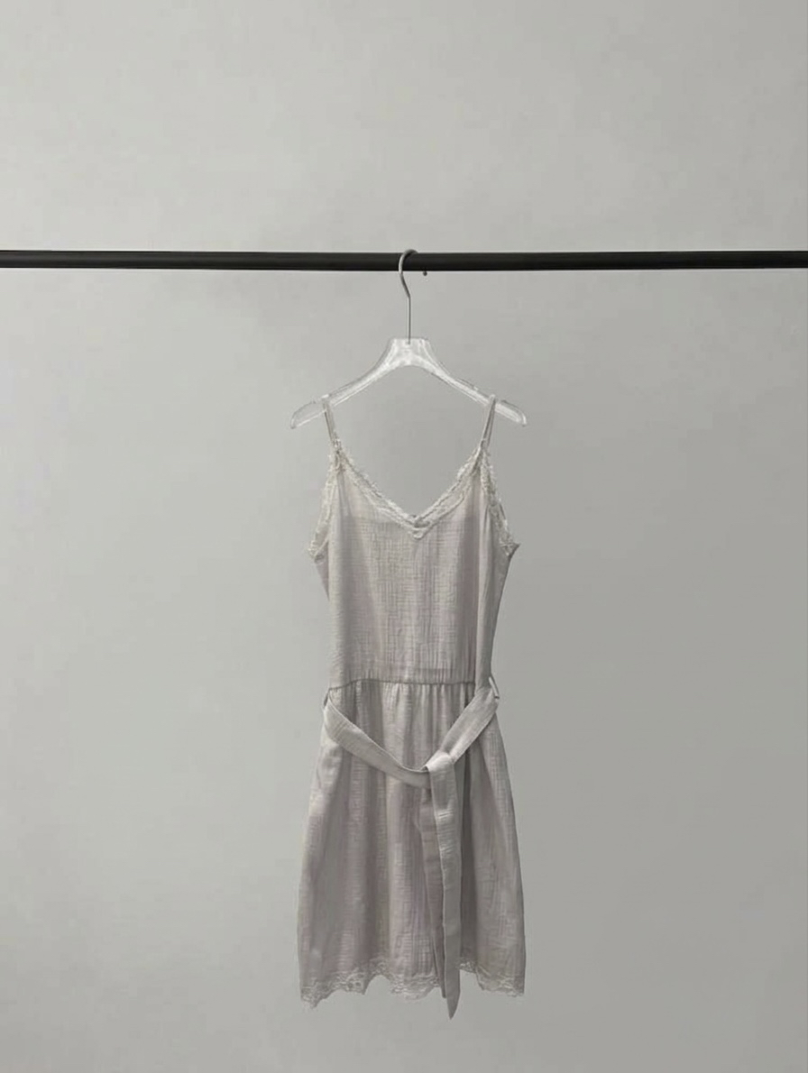 BONHEUR東大門實拍女士新品時尚人氣真品推薦連衣裙腰帶蕾絲BONHEUR-2件起連衣裙圖色3