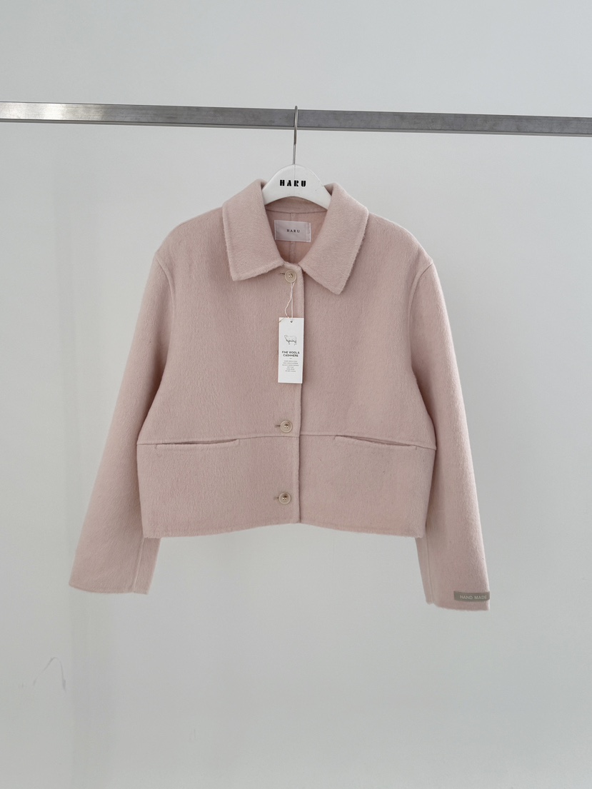 HARU東大門代購女士新品人氣真品推薦休閑熱賣短款大衣手工HARU短款大衣圖色2