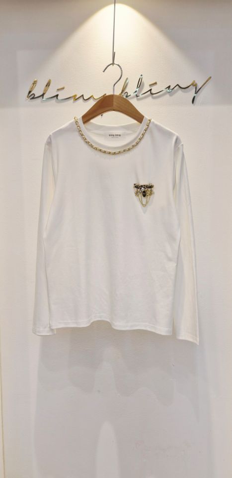 RICO/BLING BLING-S東大門實拍女裝新品休閑人氣長袖T恤RICO/BLING BLING-S長袖T恤圖色1