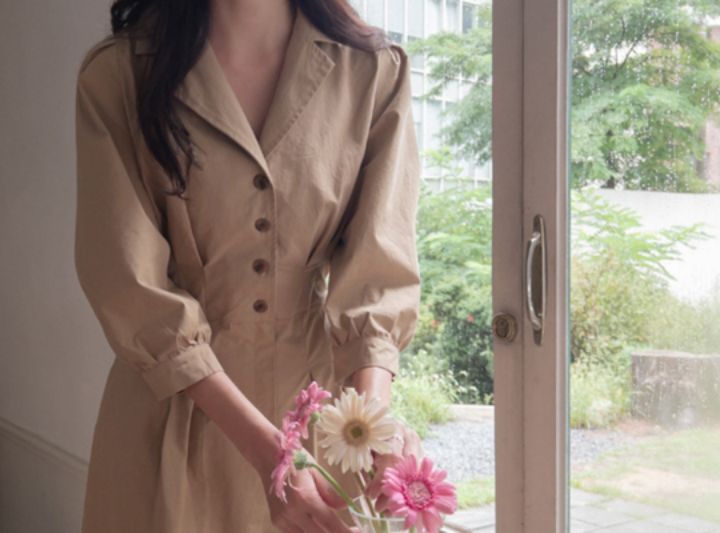 HEY/TO SEWING東大門實拍女士新品人氣推薦連衣裙不含圍巾BY HEY/TO SEWING連衣裙